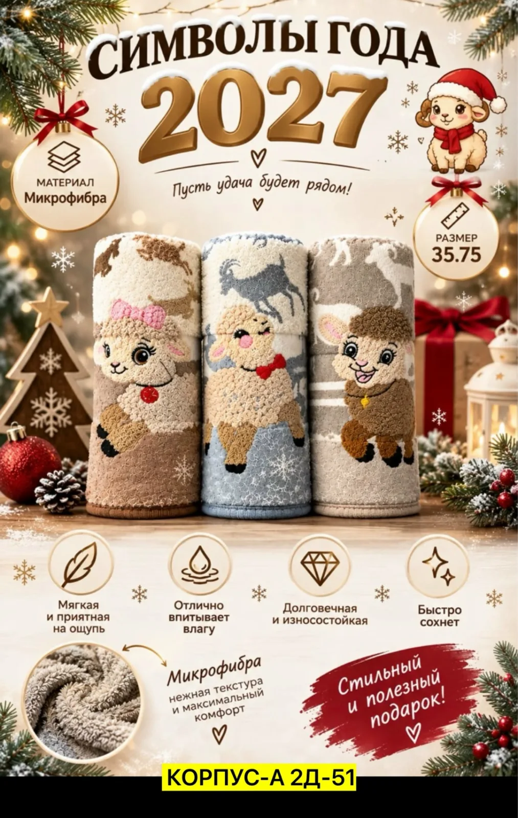 Мягкое полотенце из хлопка — фото 4