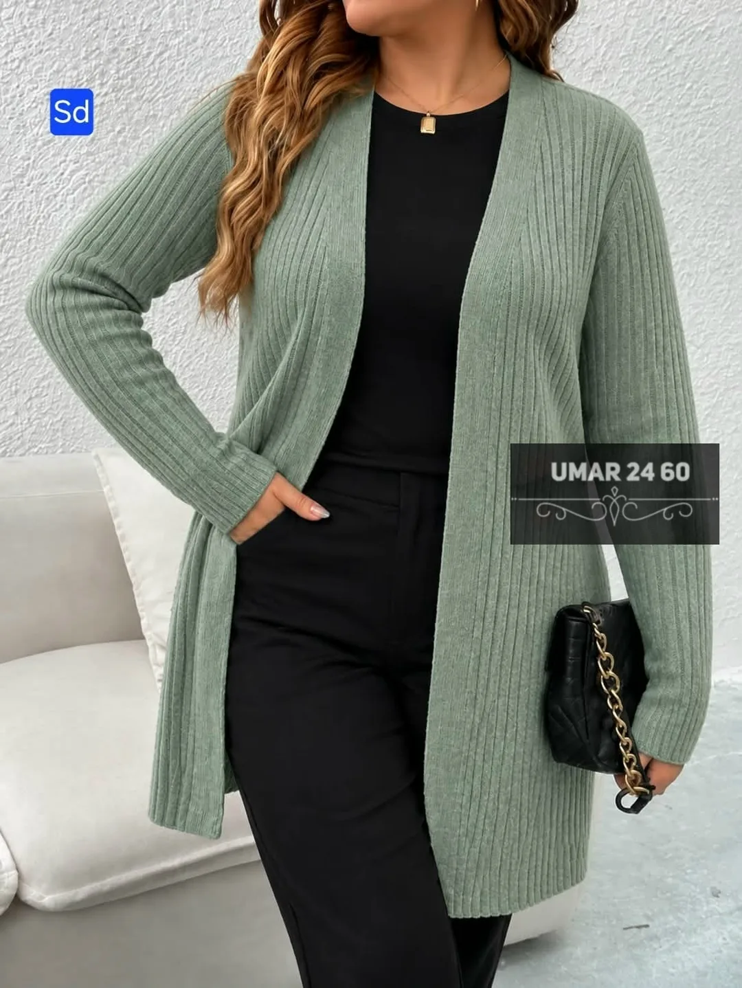 Вязаный кардиган из смеси шерсти и акрила — фото 2