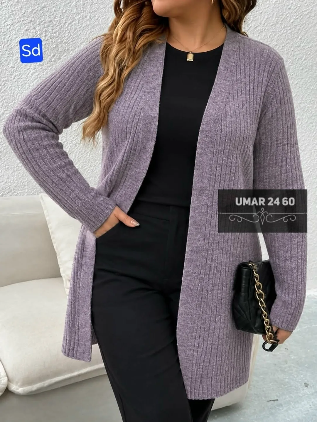 Вязаный кардиган из смеси шерсти и акрила — фото 3