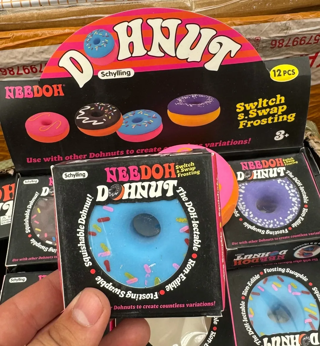 Мягкий сквиш-игрушечный пончик из силикона — фото 4