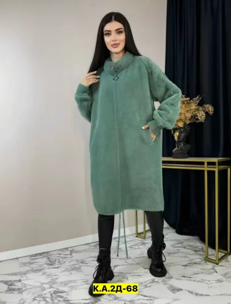 Теплый кардиган из пушистого альпака — фото 2