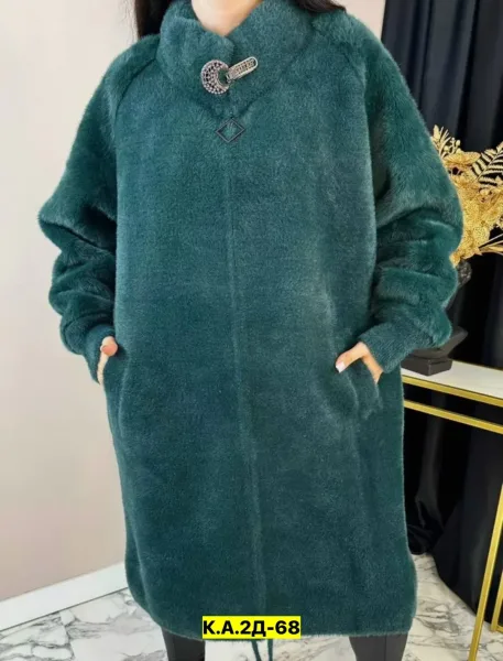 Теплый кардиган из пушистого альпака — фото 6