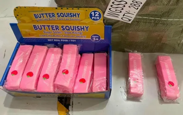 Антистресс сквиш масло-Butter розовый — фото 19