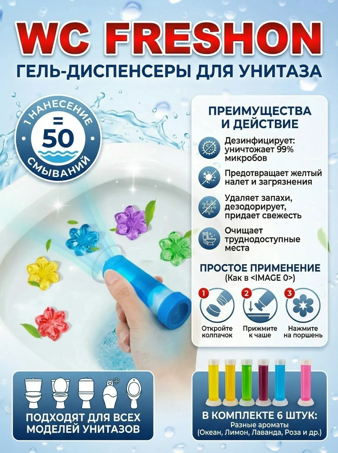 Birberez Group Гель -шприц для унитаза — фото 4