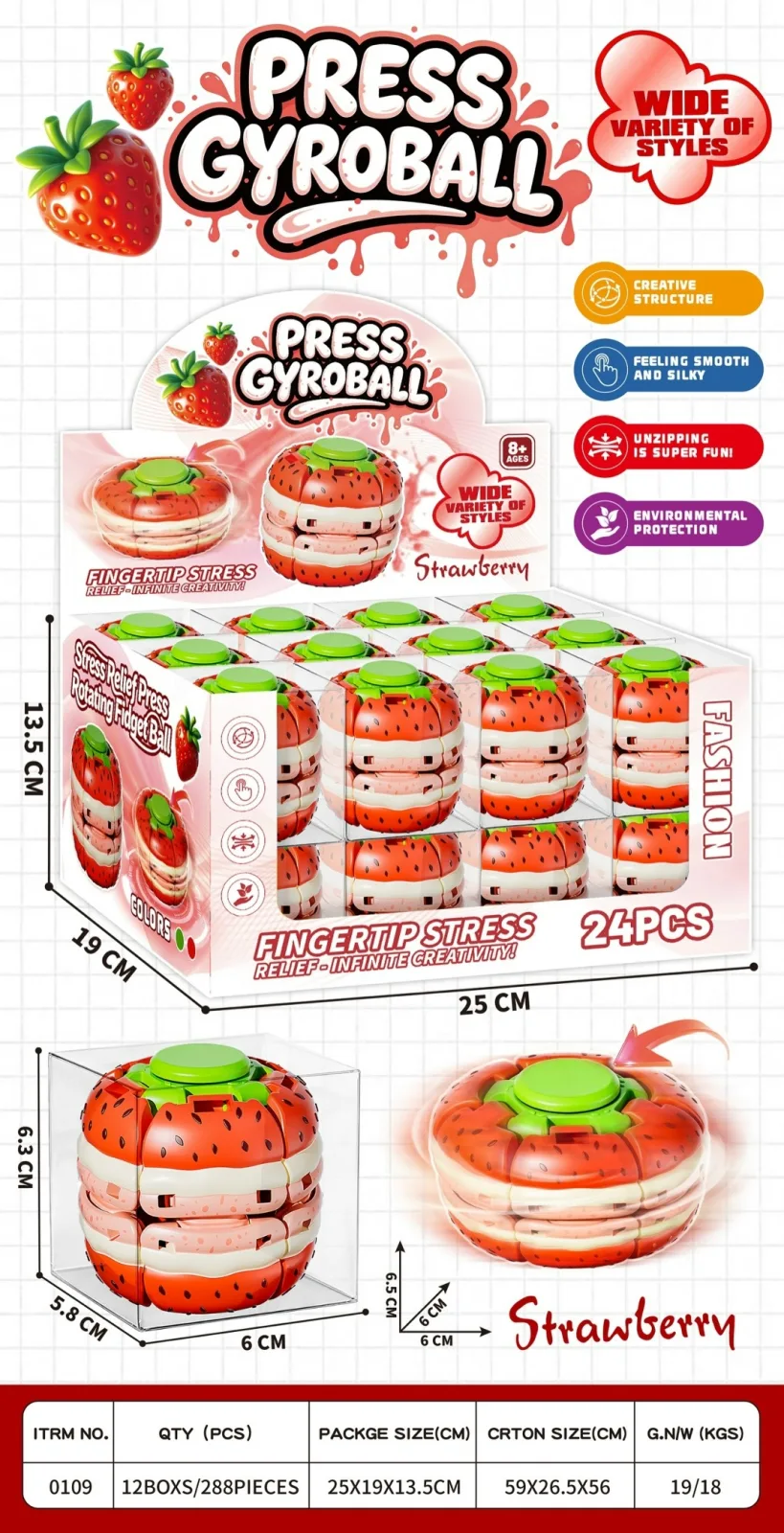 Мягкий шарик-гамбургер для снятия стресса — фото 1