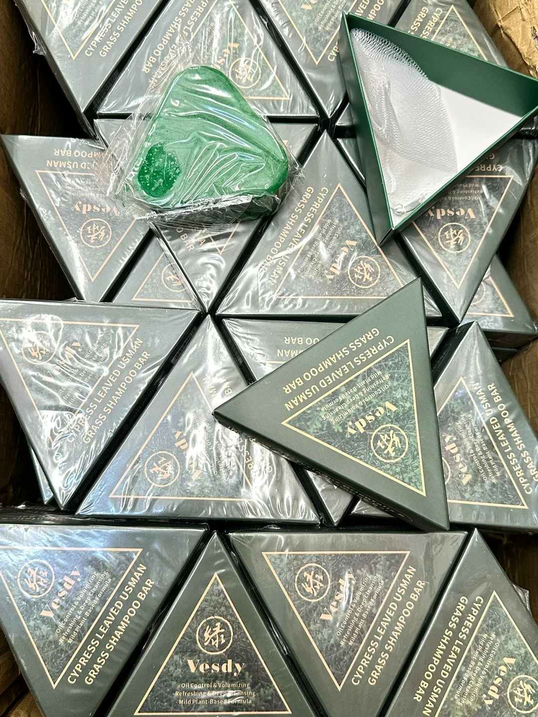 Shampoo Bar Зеленый шампунь Усьма для волос 120. Грам — фото 2