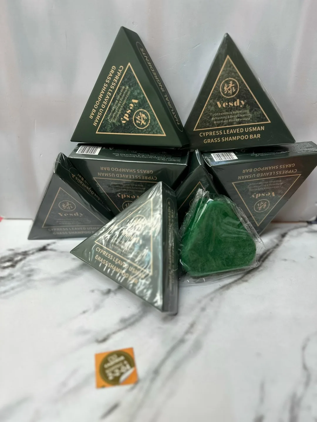 Shampoo Bar Зеленый шампунь Усьма для волос 120. Грам — фото 5