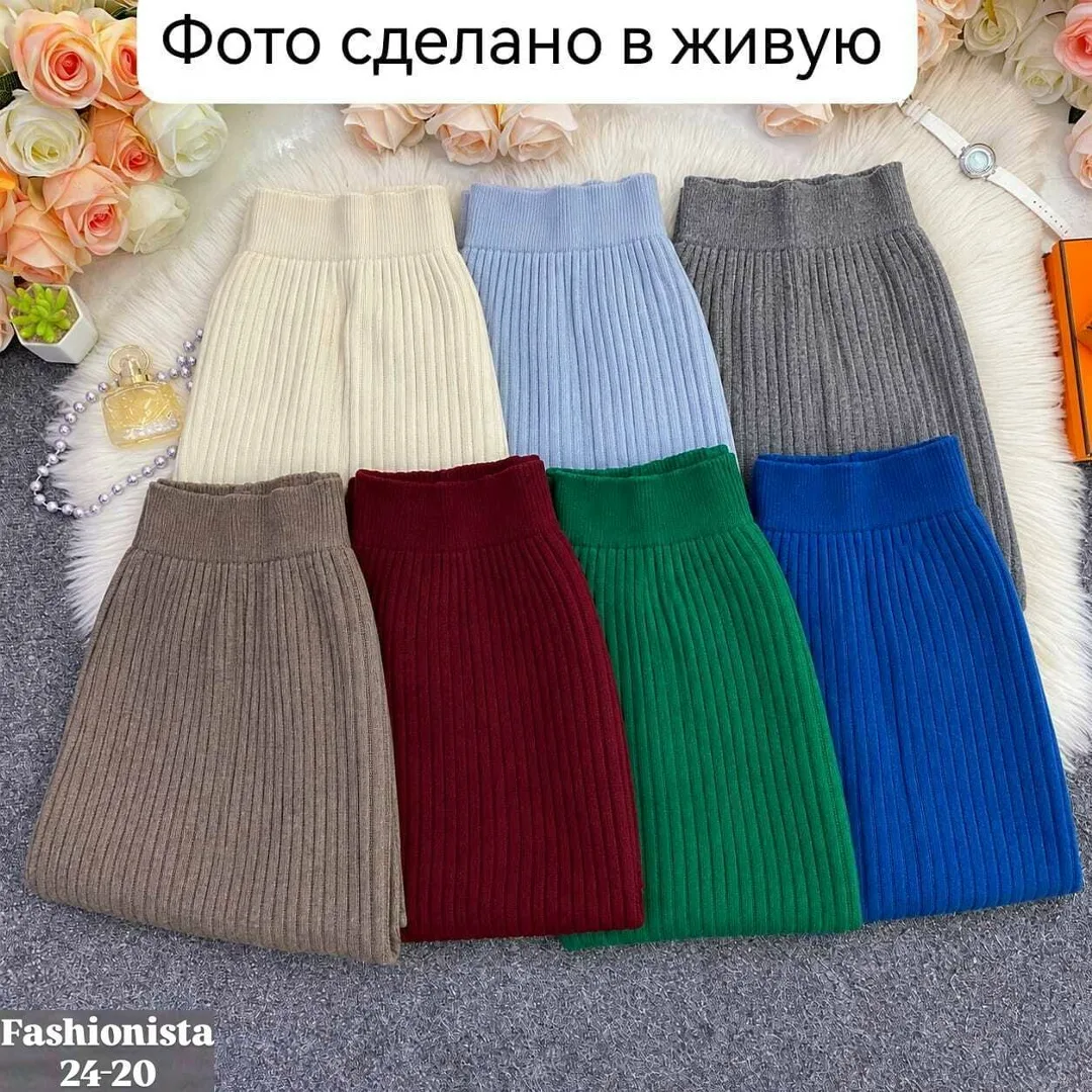 Юбка в рубчик женская — фото 9