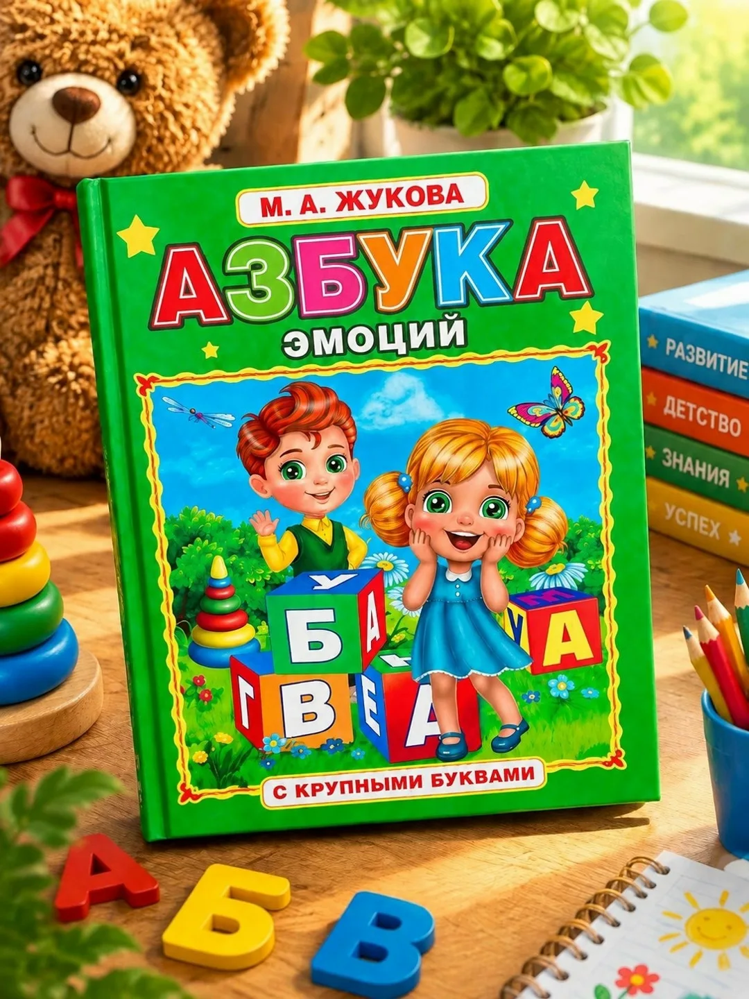 Азбука с крупными буквами твердый переплет — фото 1