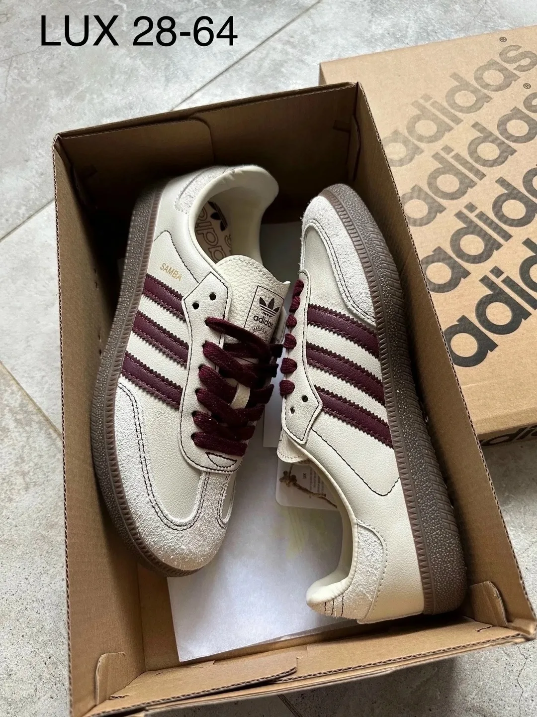 Кеды Adidas Samba из натуральной кожи — фото 1