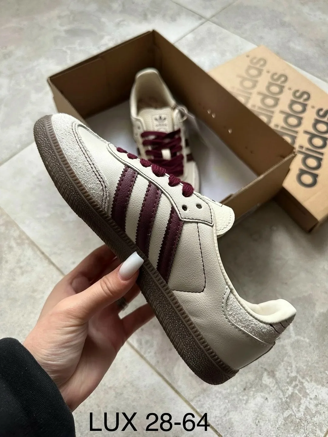 Кеды Adidas Samba из натуральной кожи — фото 2