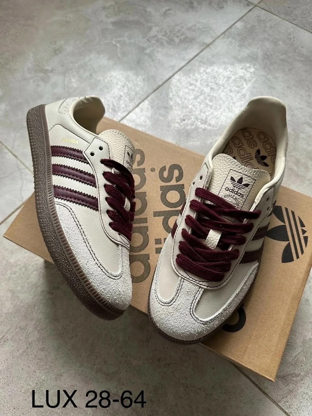 Кеды Adidas Samba из натуральной кожи — фото 3