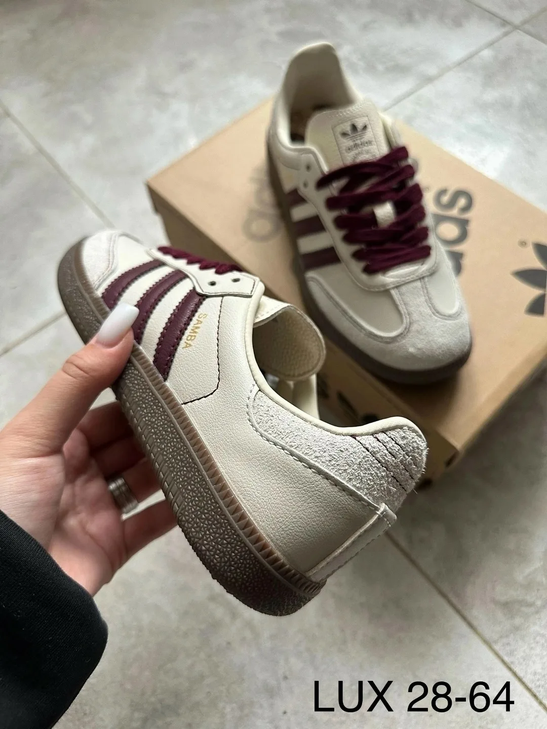 Кеды Adidas Samba из натуральной кожи — фото 6
