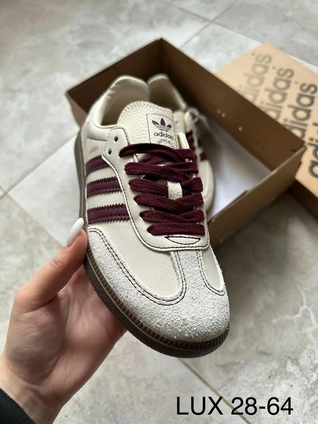 Кеды Adidas Samba из натуральной кожи — фото 7