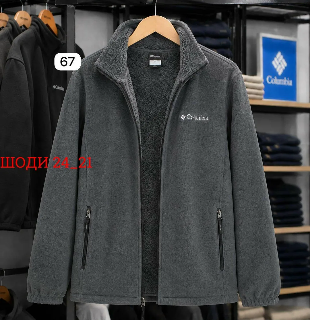Тёплая флисовая куртка с мехом комфорт на каждый день — фото 4
