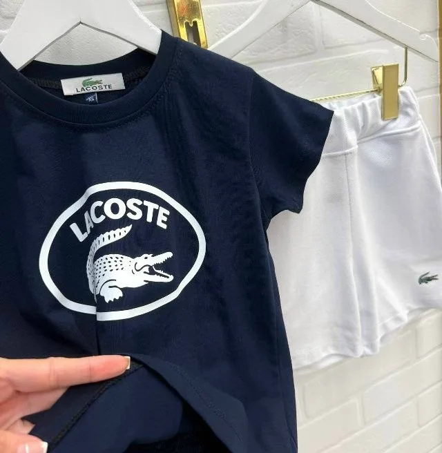 Костюм детский Lacoostee футболка + шорты Синий — фото 4