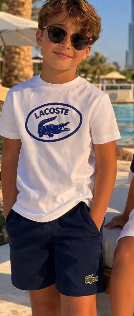 Костюм детский Lacoostee, футболка + шорты Синий — фото 7