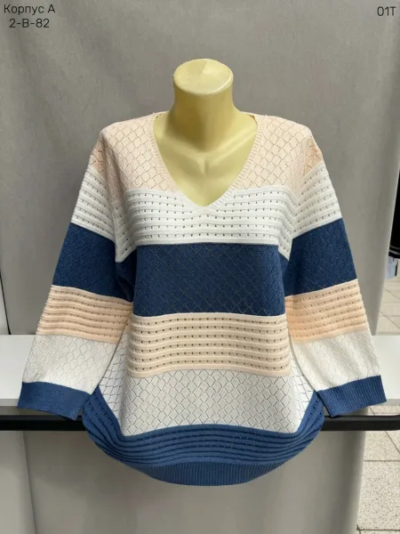 Женский свитер из смесового материала (35 полиэстер 35 POLYESTER, 65 COTTON — фото 2