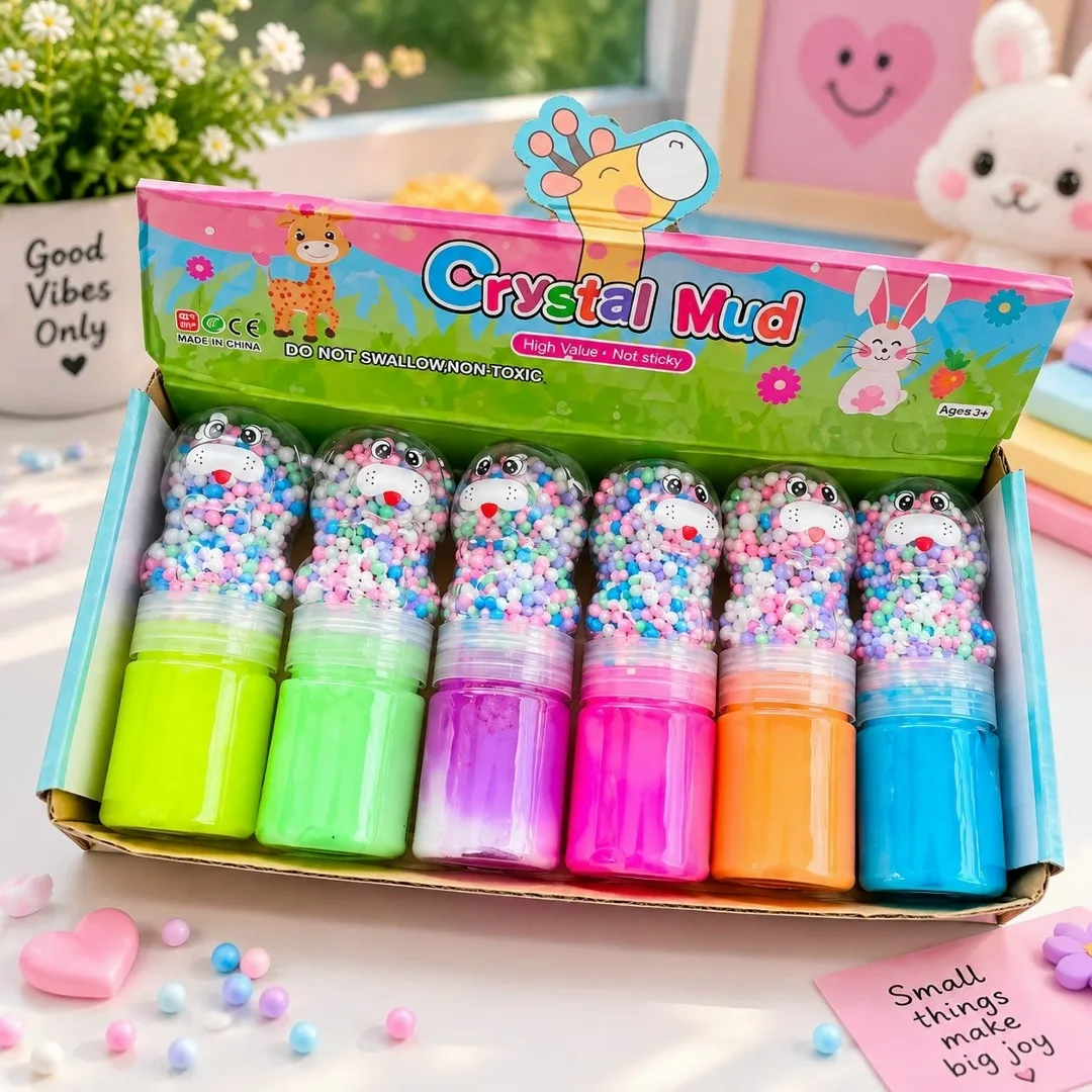 Слайм антистресс в прозрачной колбе с изображением собачки — фото 21