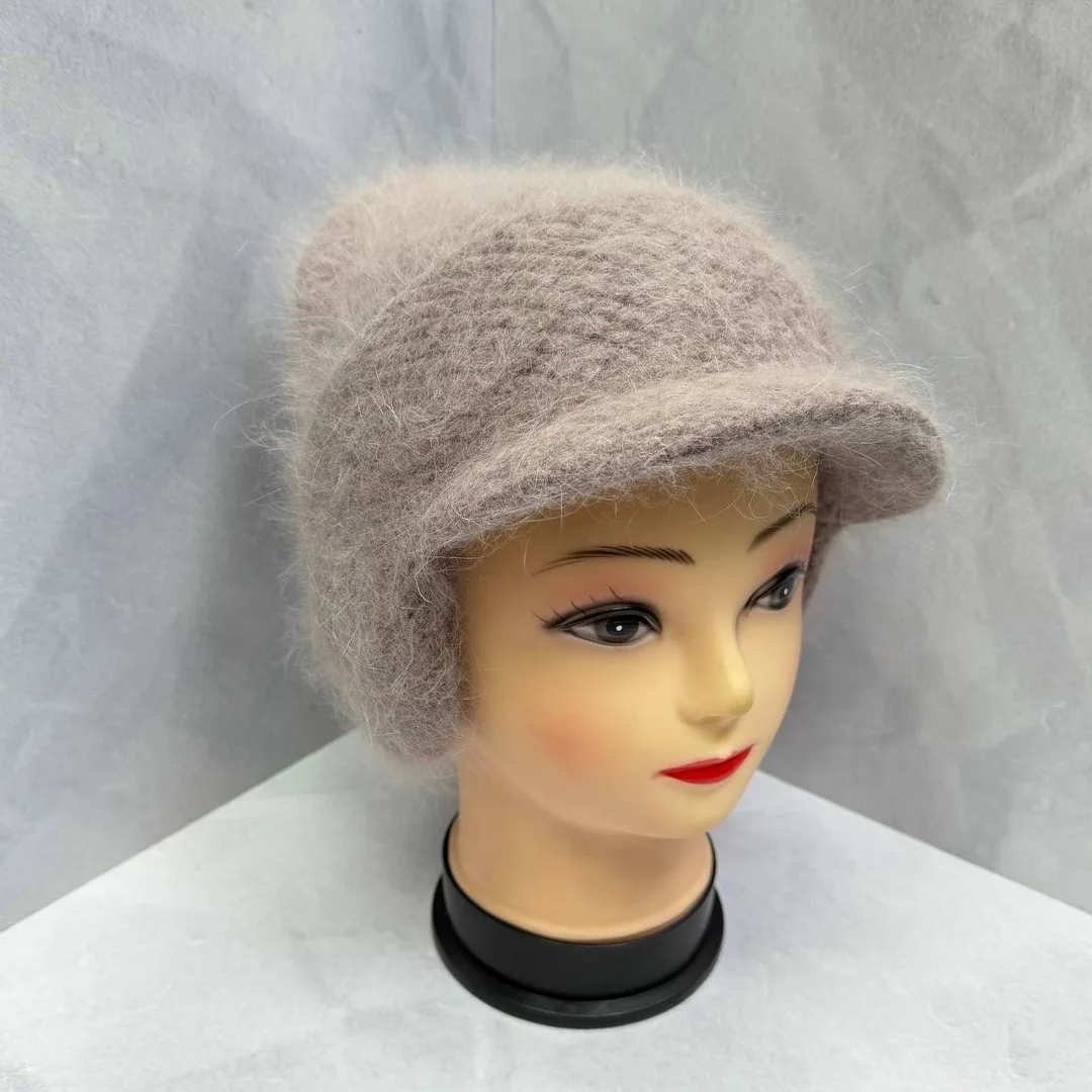 Шапка женская и подростковая Ангора на флисе — фото 1