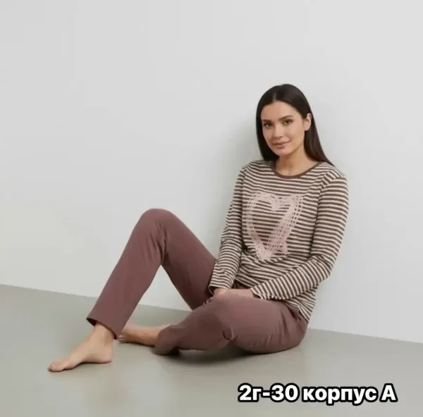 Теплая пижама из качественного хлопка — фото 3