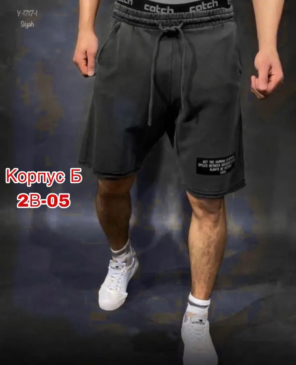Мужские шорты из ткани двухнитка — фото 2