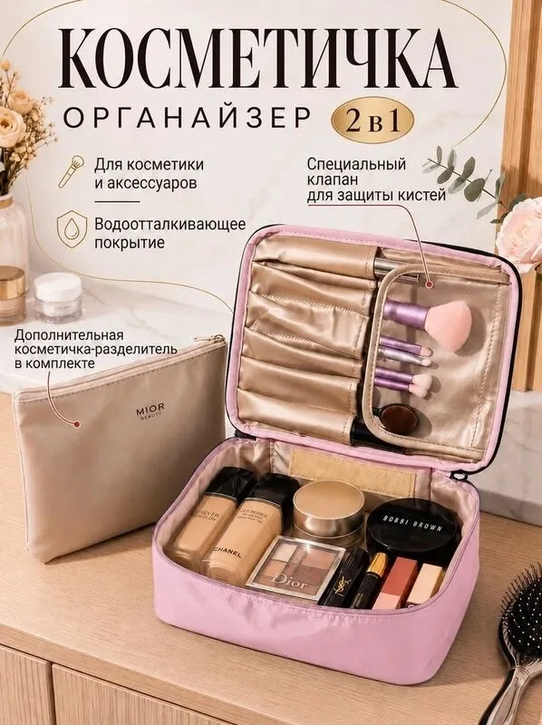Дорожная косметичка для туалетных принадлежностей — фото 1