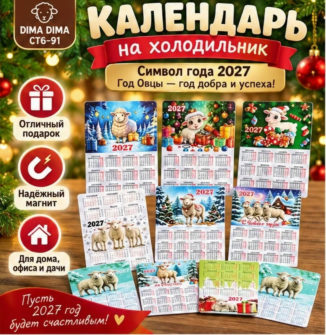 НОВОГОДНИЕ МАГНИТ 2027 — фото 1
