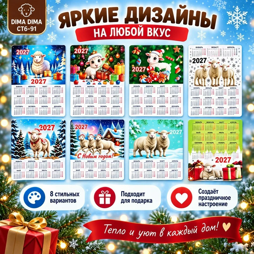 НОВОГОДНИЕ МАГНИТ 2027 — фото 2