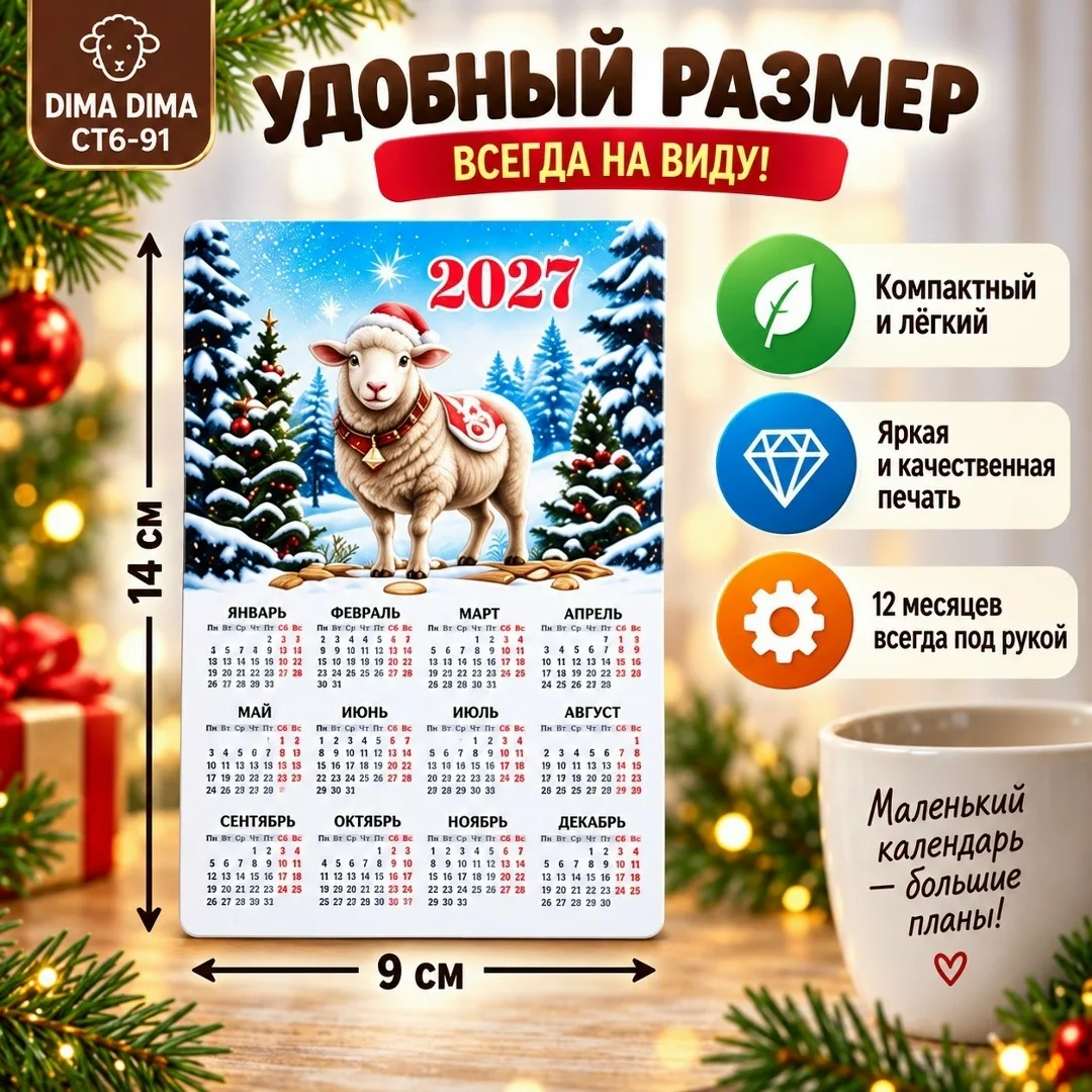 НОВОГОДНИЕ МАГНИТ 2027 — фото 4
