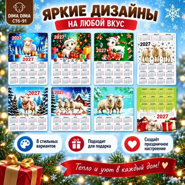 НОВОГОДНИЕ МАГНИТ 2027 — фото 8