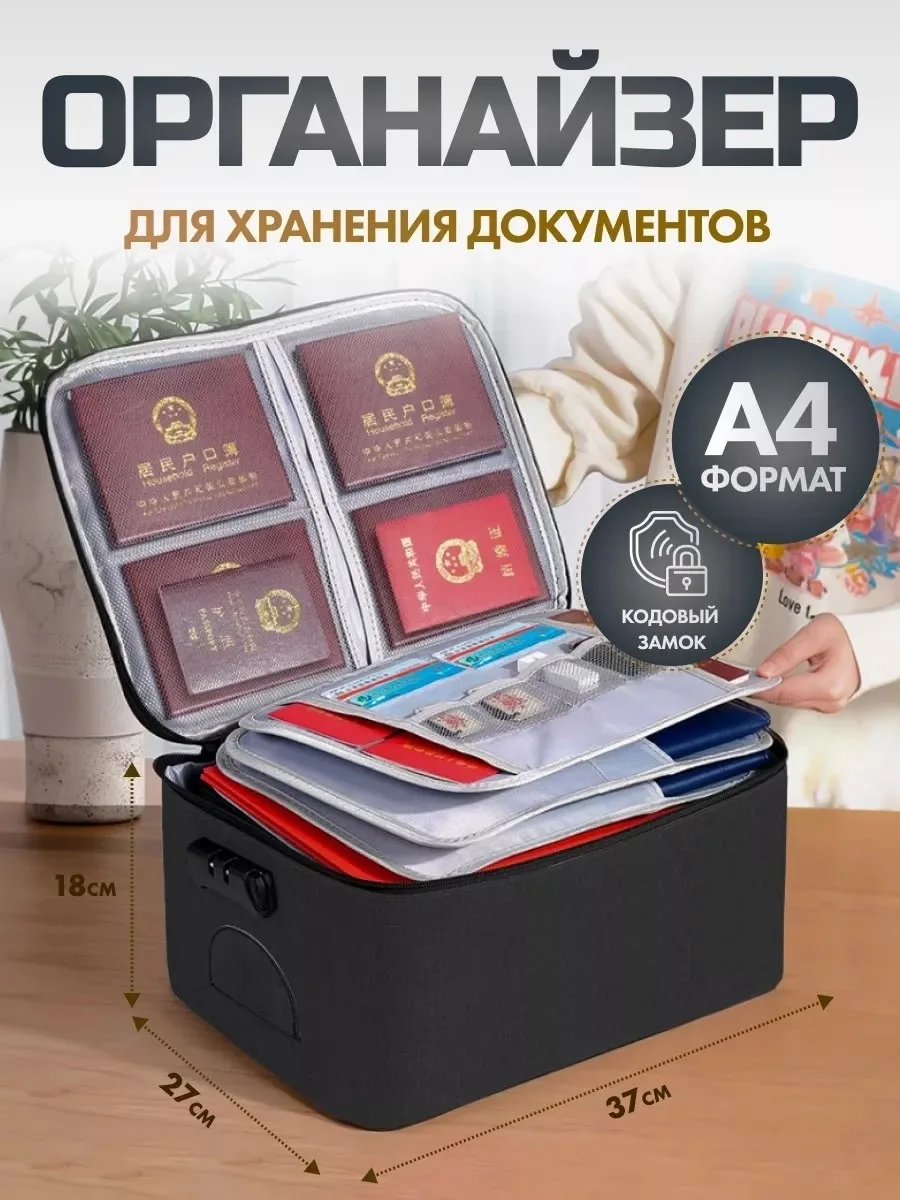 Сумка для хранения документов - отличный способ держать все документы в порядке и в одном месте, а также незаменимая вещ — фото 1