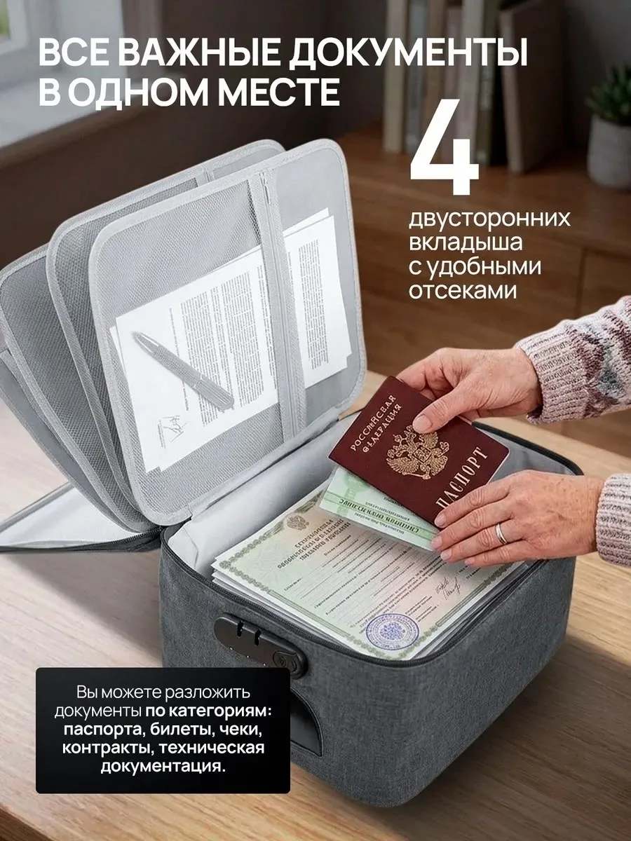 Сумка для хранения документов - отличный способ держать все документы в порядке и в одном месте, а также незаменимая вещ — фото 2