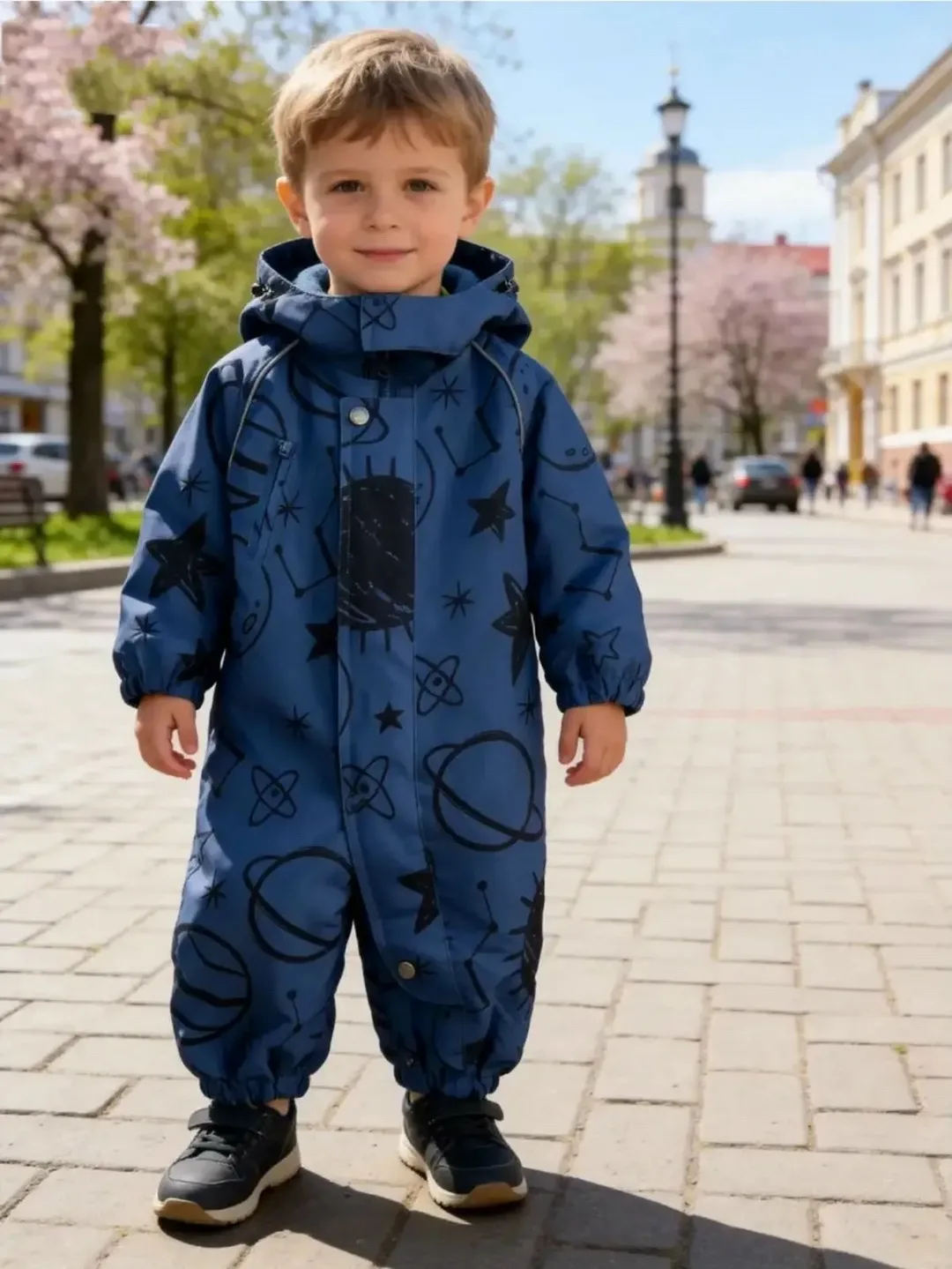 Комбинезон детский осенний Misha Lasiele Синий — фото 7