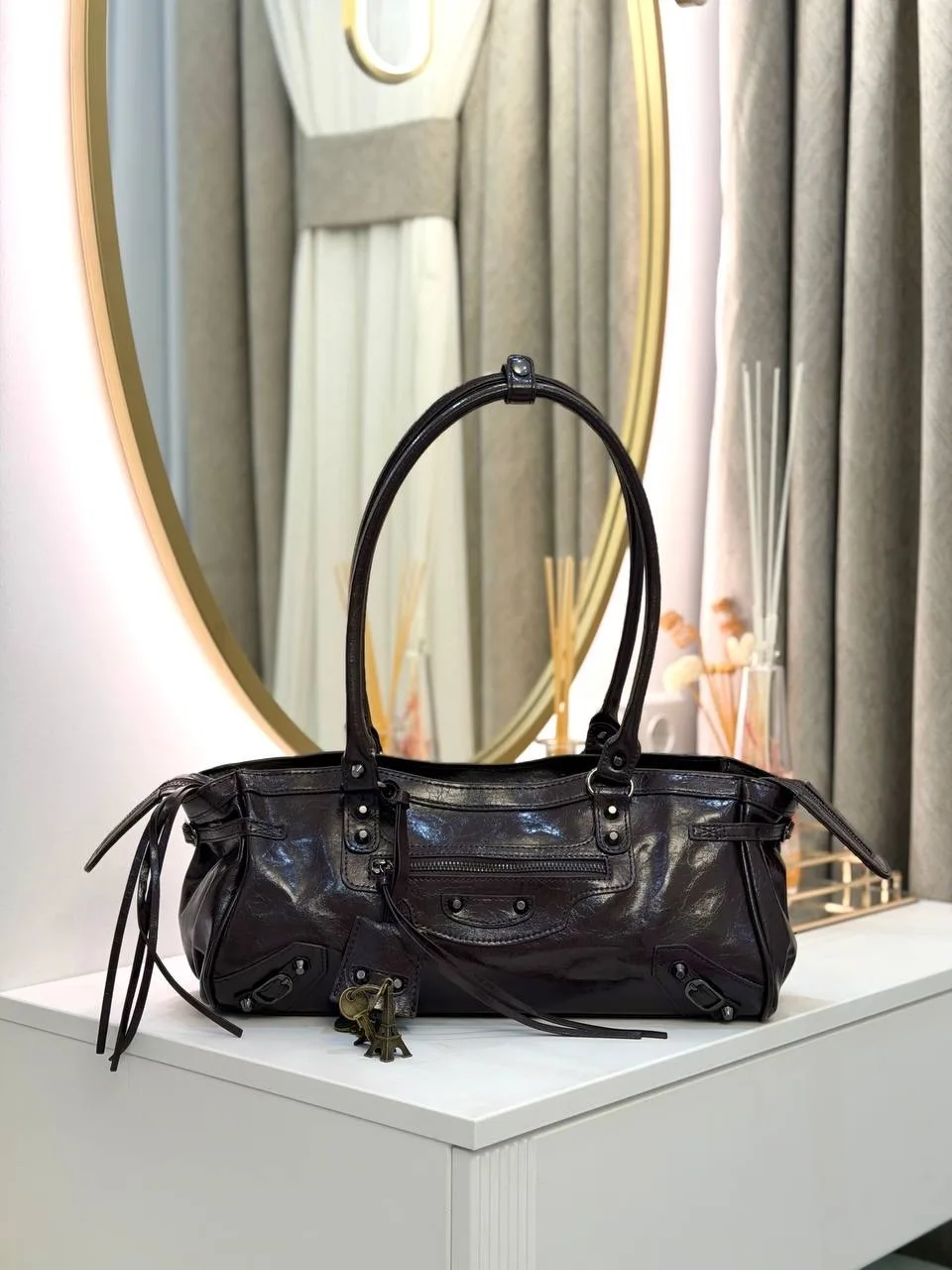 Сумка BALENCIAGA из экокожи люкс — фото 4