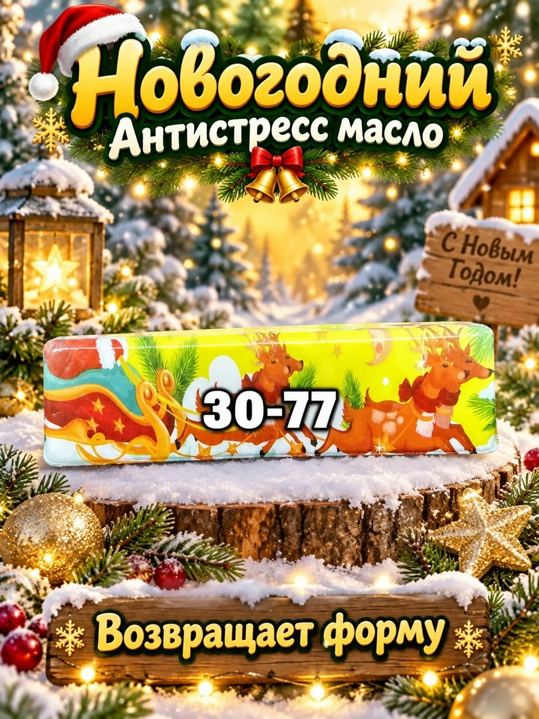 Антистресс новогоднее масло баттер — фото 6