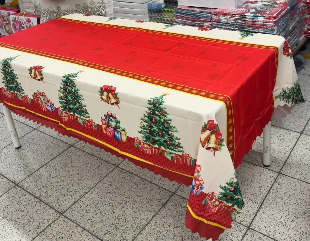 Скатерти новогодние очень хорошее качество, полиэстер — фото 5