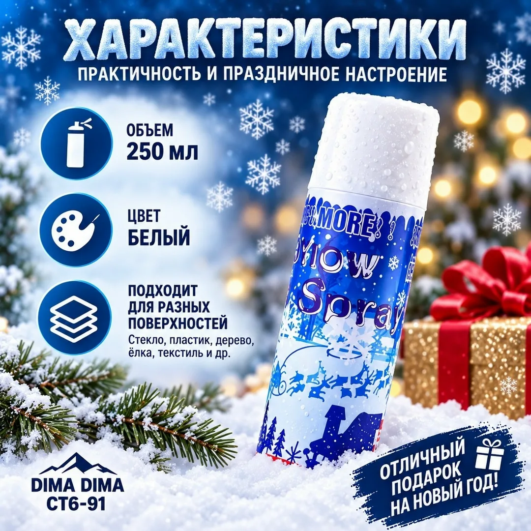 НОВОГОДНИЕ СНЕГА ДНЯ ДЕКОРИРОВАНИЕ — фото 1