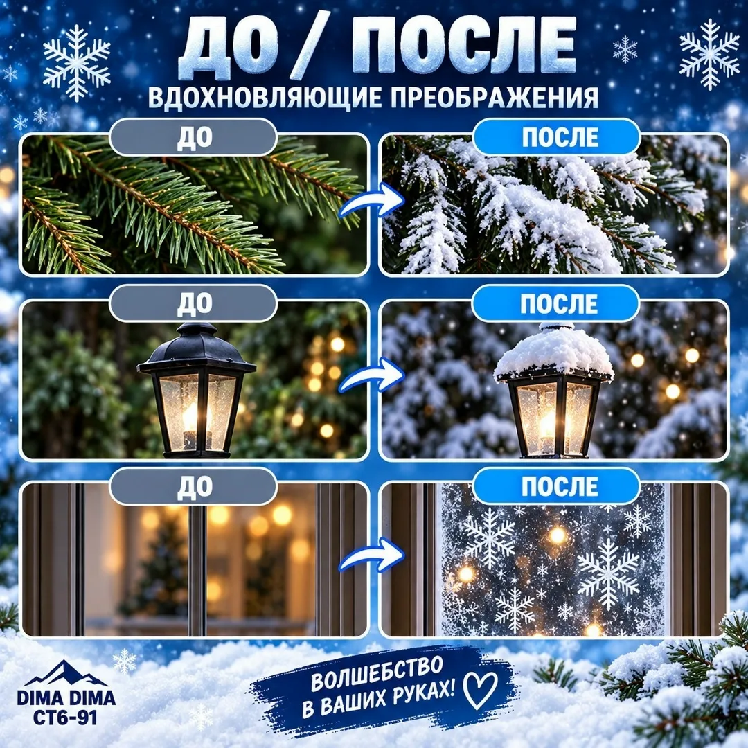 НОВОГОДНИЕ СНЕГА ДНЯ ДЕКОРИРОВАНИЕ — фото 6