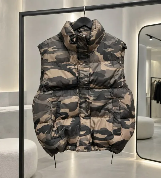 Камуфляжный жилет в эстетике military street style - сочетание функциональности, комфорта и актуального дизайна — фото 4