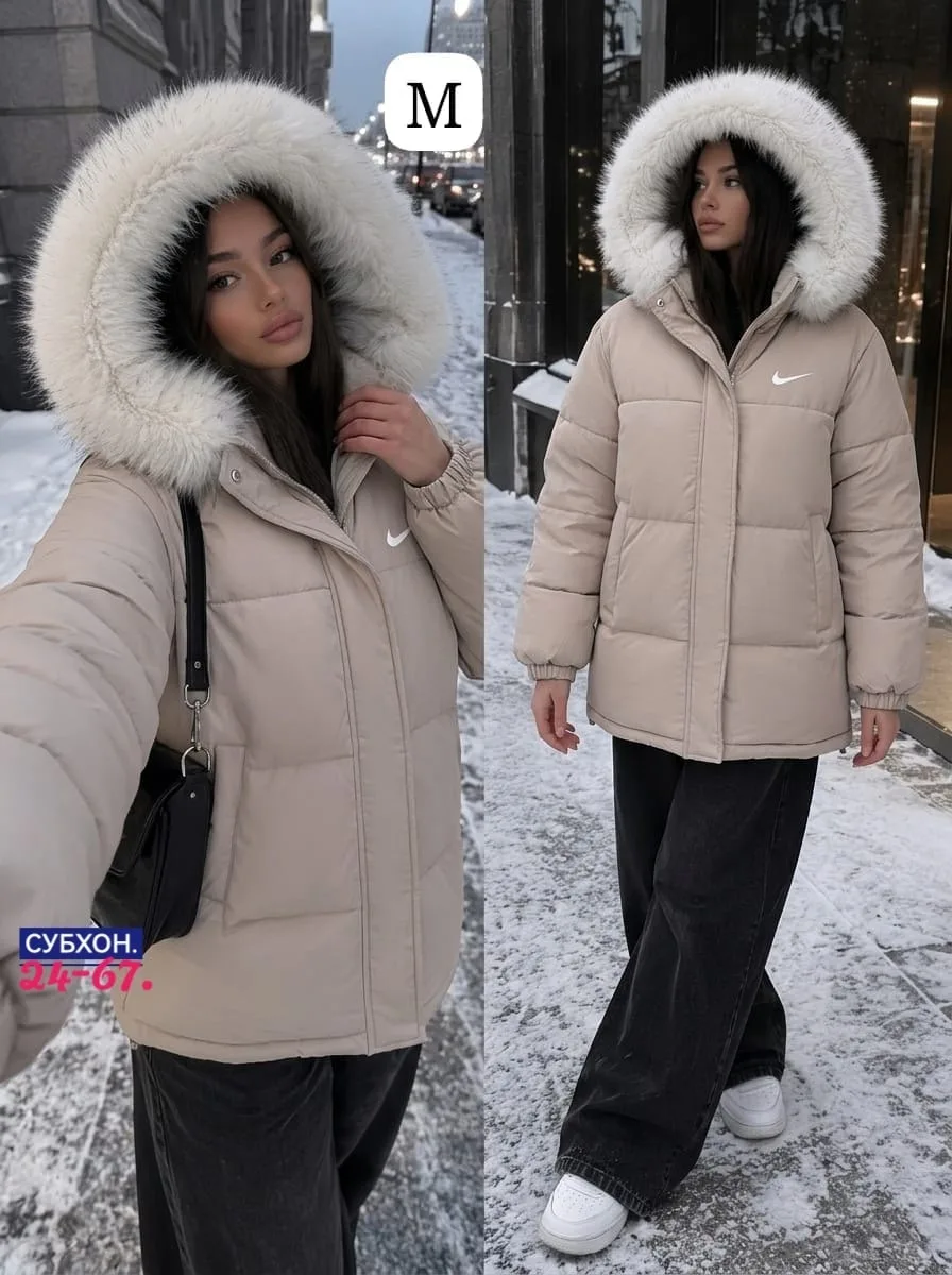 Тёплая двухсторонняя куртка с меховым воротником — фото 2