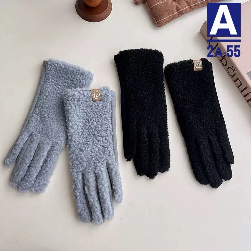 Теплые перчатки из флиса для женщин — фото 8