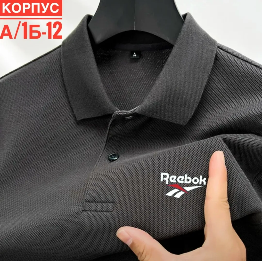 Мужская футболка-поло из натурального хлопка — фото 6