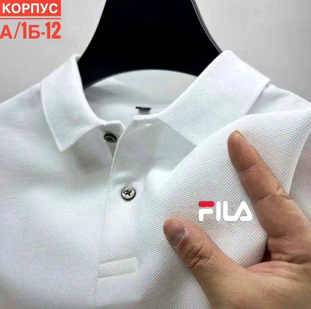 Мужская футболка-поло из натурального хлопка — фото 3