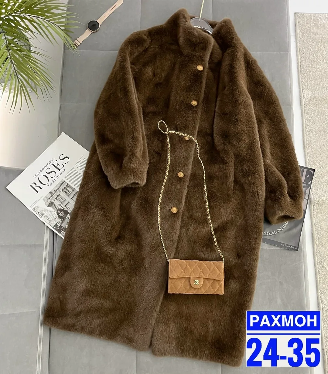 Пальто женская искусственная - отлично садится на любую фигуру, подчеркивает силуэт — фото 6