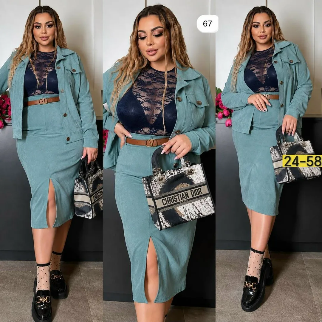 Костюм двойка из вельвета — фото 2