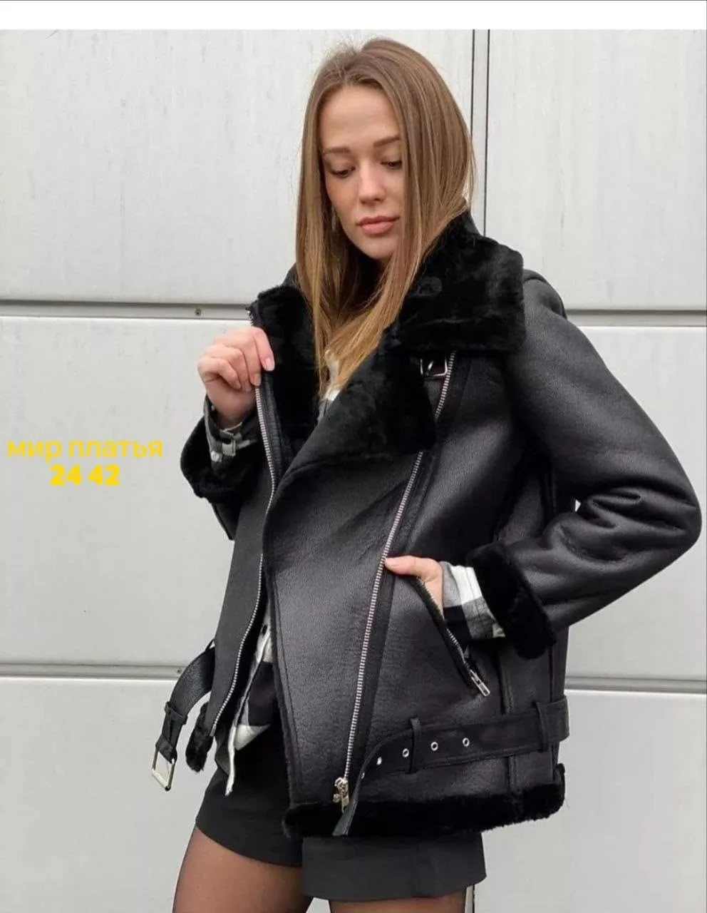 Куртка Дублёнка с отличной качествой, кожа — фото 2