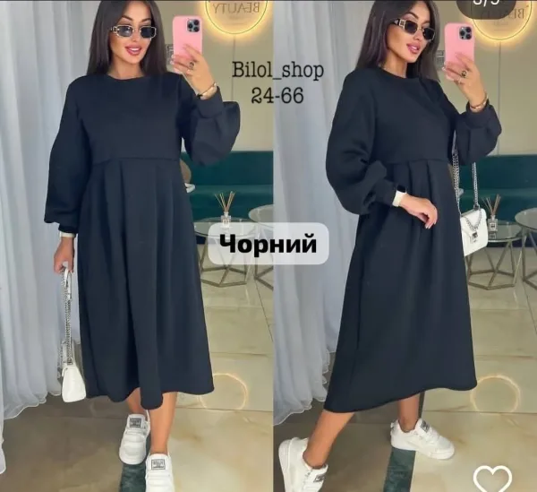 Платье на флисе трёхнитка на флисе — фото 1