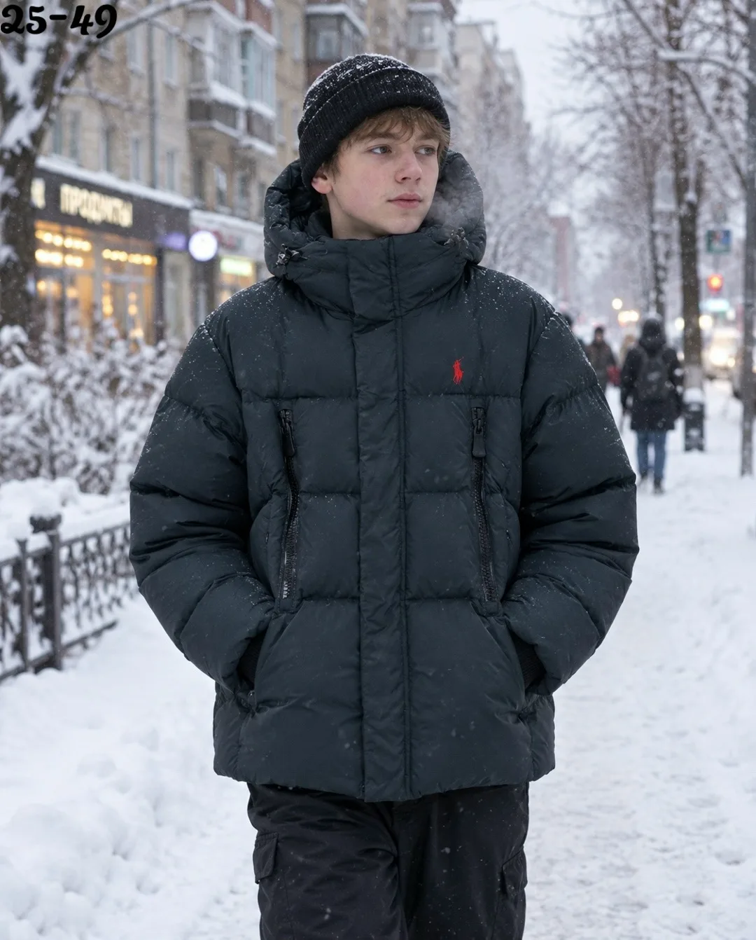 Куртка зимняя с мембраной и утеплителем холлофайбер — фото 1