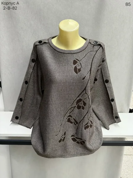Свитер из смесового материала (65 хлопок 65 COTTON, 35 POLYESTER — фото 33
